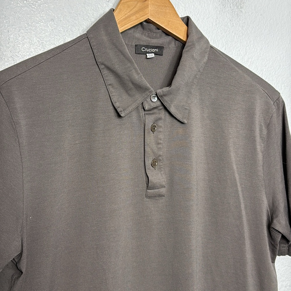 Cruciani‎ Men's Dark Grey Large Polo